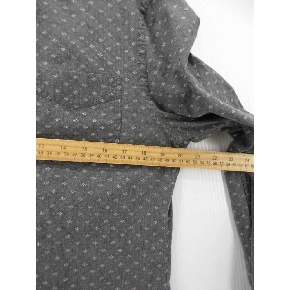 All Saints Shirt Medium Spitalfields Button Up Pocket AOP Japan Made * - Picture 6 of 11